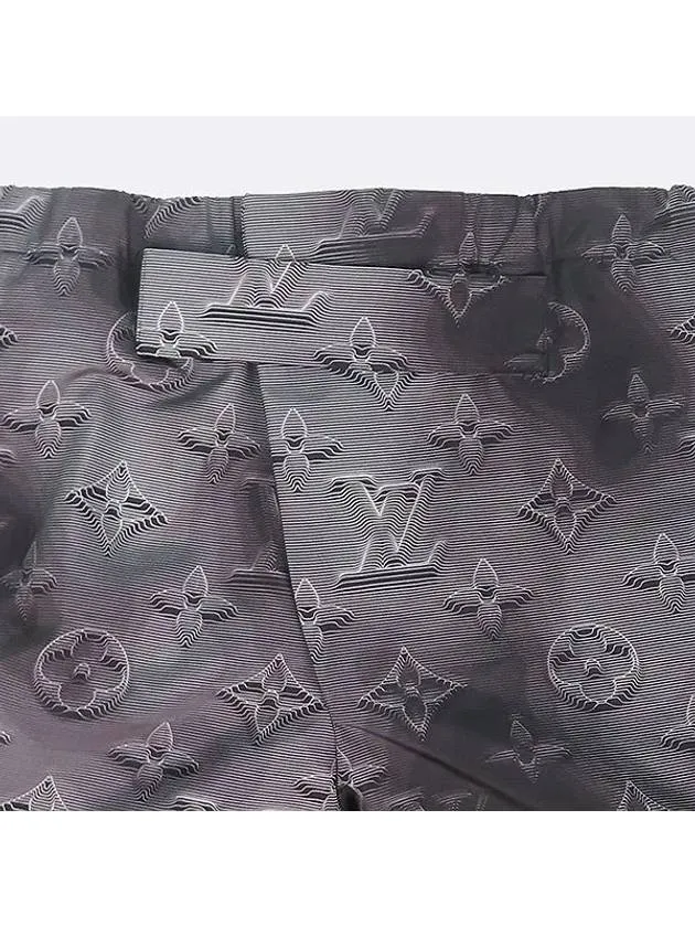 1A5WCB Gray Color Nylon 100 Monogram Patch Detail Virgil Abloh Men s Cargo Pants 40