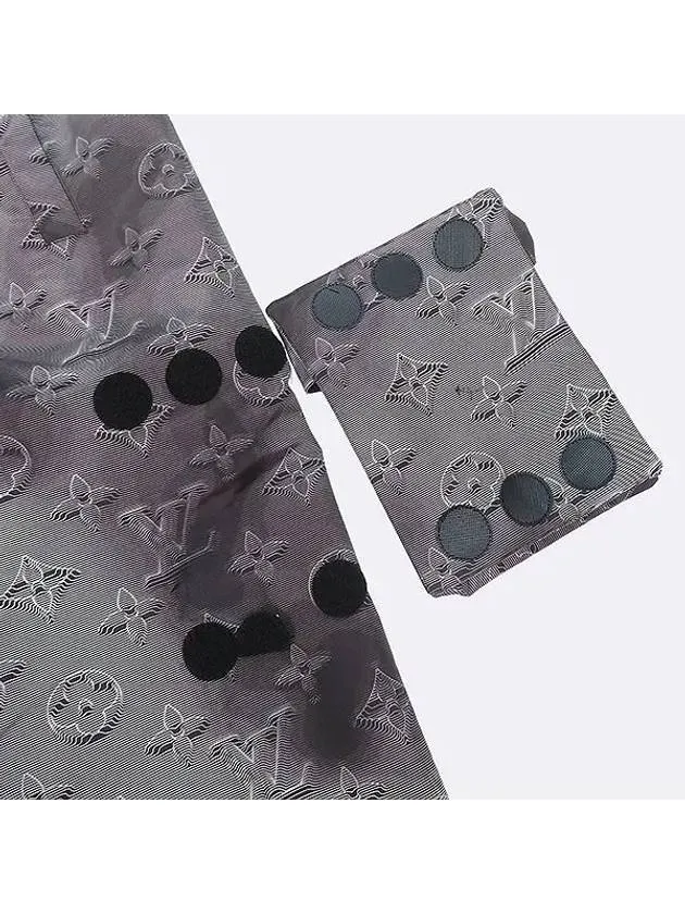 1A5WCB Gray Color Nylon 100 Monogram Patch Detail Virgil Abloh Men s Cargo Pants 40