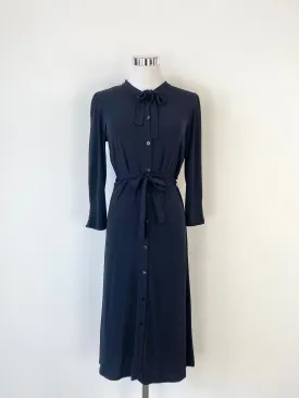 Agnes B. Black Long Sleeve Midi Dress - AU8/10