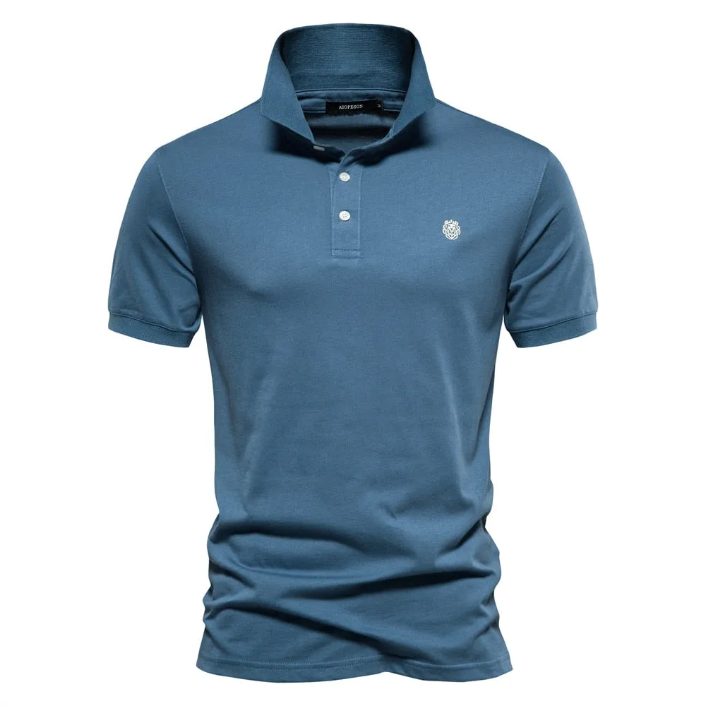 Angelo Ricci™ 100% Cotton Embroidered Polo Shirt