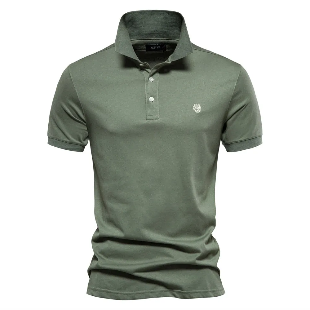 Angelo Ricci™ 100% Cotton Embroidered Polo Shirt