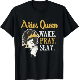 Aries Queen - Astrologer Astrology Zodiac Sign Horoscope T-Shirt