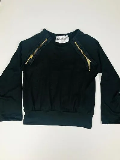 Black Sweatshirt Zipper
