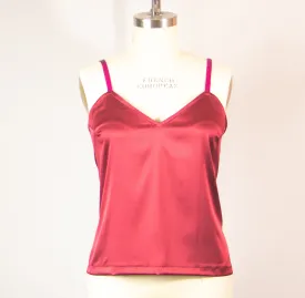 Burgundy Stretch Silk Camisole