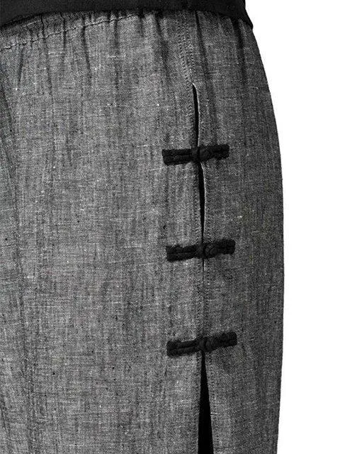 Casual Loose Wide Leg Black Pants Women