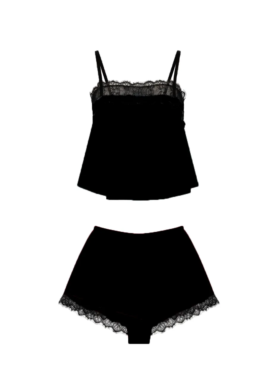 CLEO BOXER SET  {BLACK}