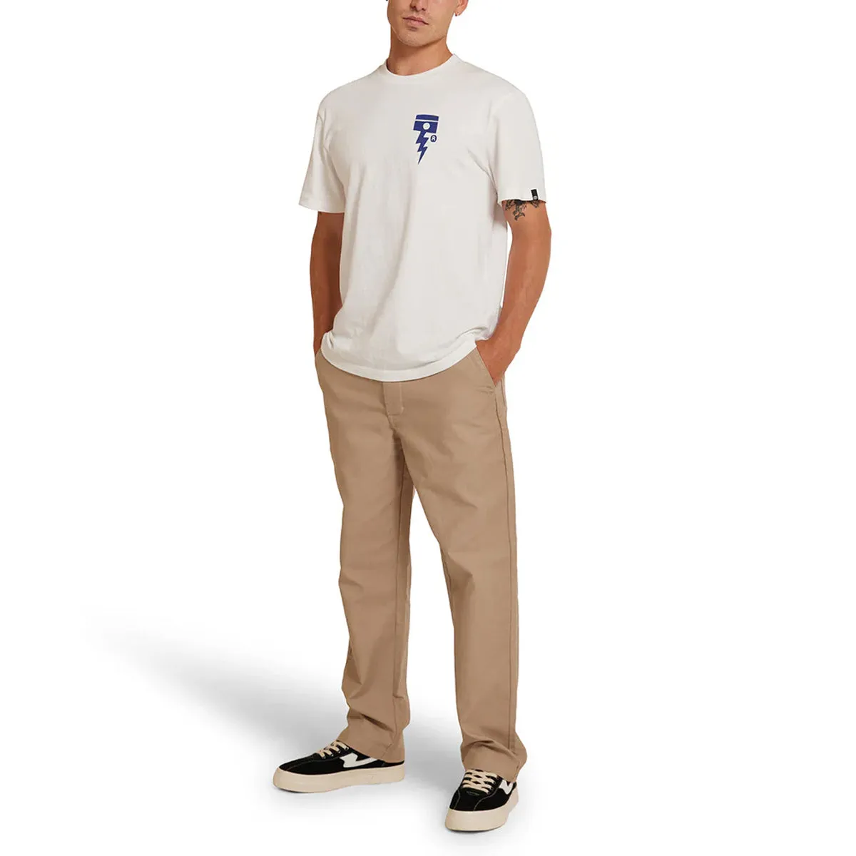 Deus Ex Machina - Pantaloni Hank Whipcord Khaki - DMF244698 - KHAKI