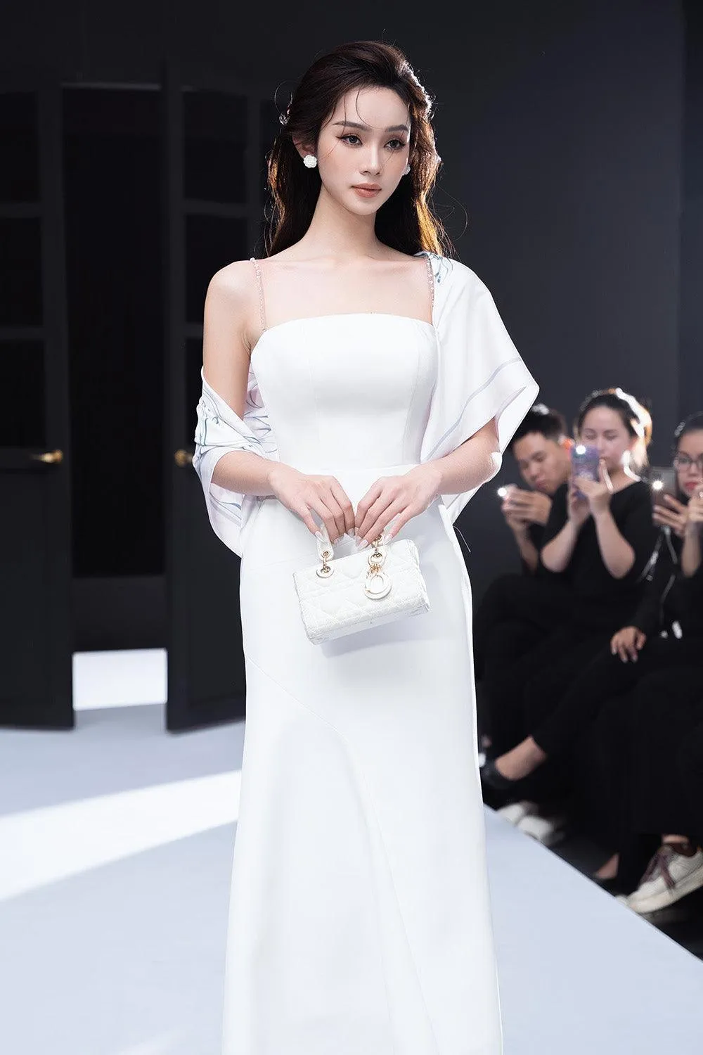 Dissey Trumpet Camisole Chanel Midi Dress