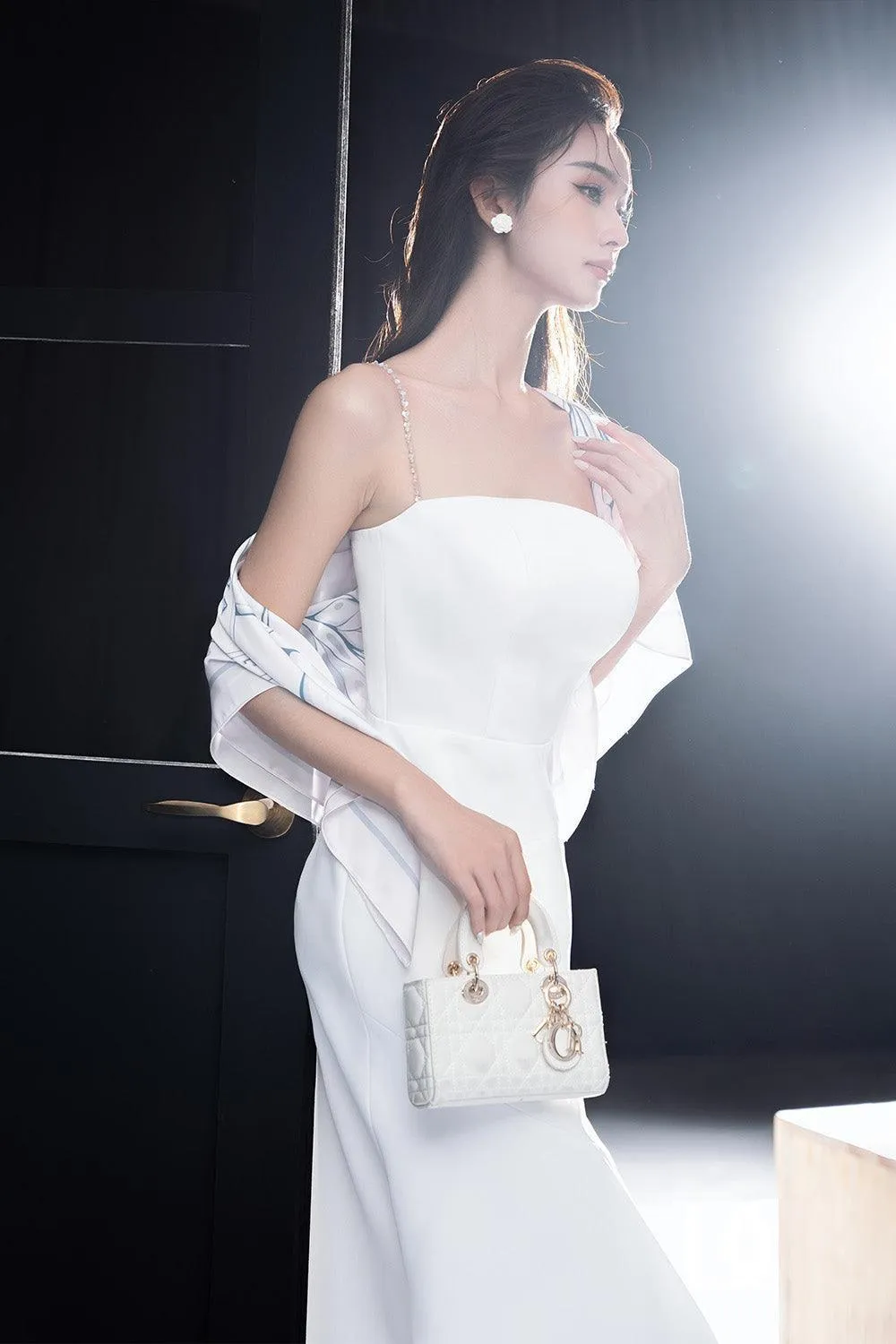Dissey Trumpet Camisole Chanel Midi Dress