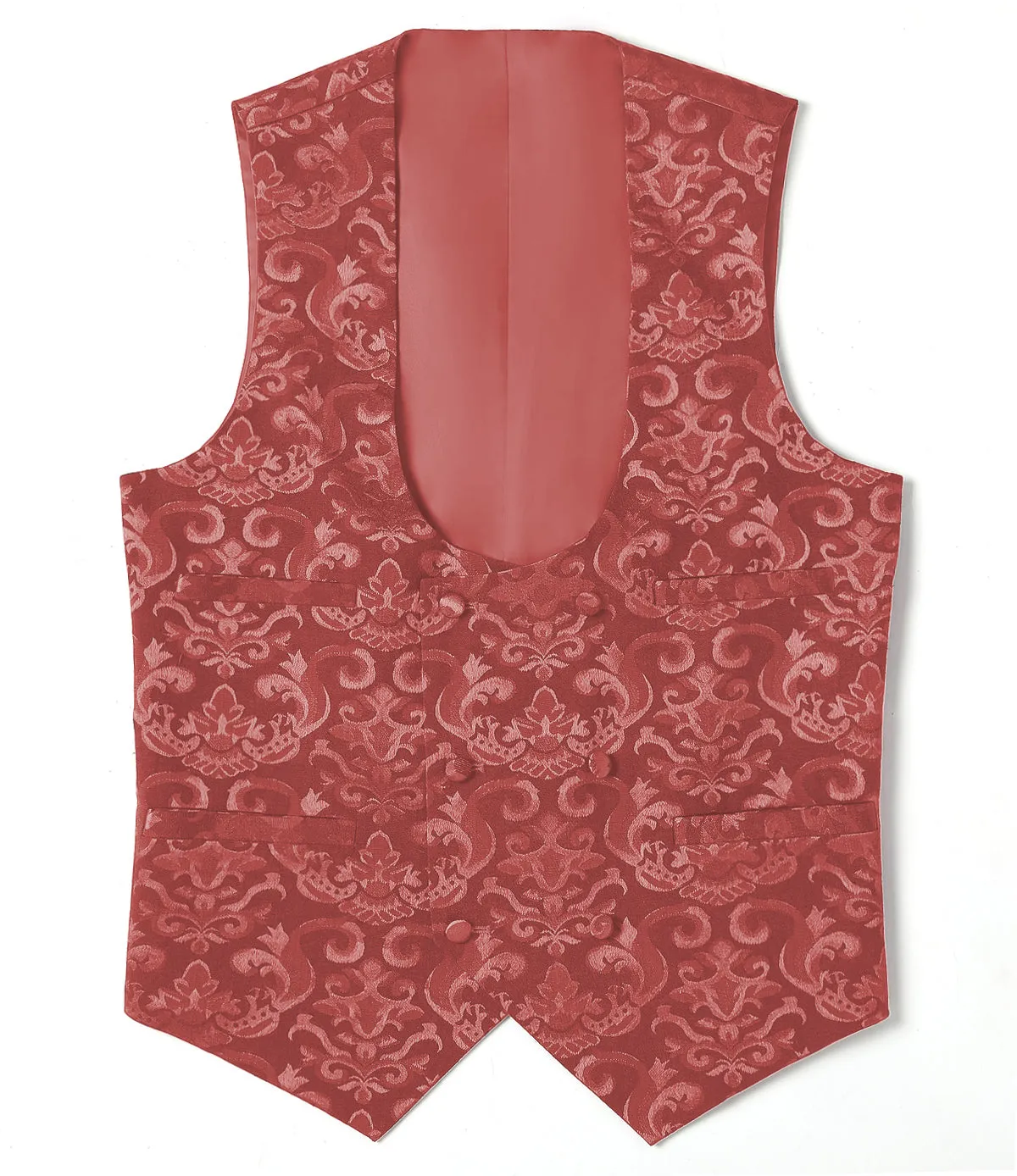 Fashion Men's Suit Vest Regular Fit Patterned U Neck Waistcoat