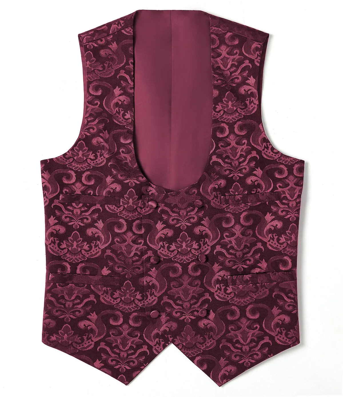 Fashion Men's Suit Vest Regular Fit Patterned U Neck Waistcoat