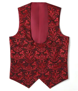 Fashion Men's Suit Vest Regular Fit Patterned U Neck Waistcoat