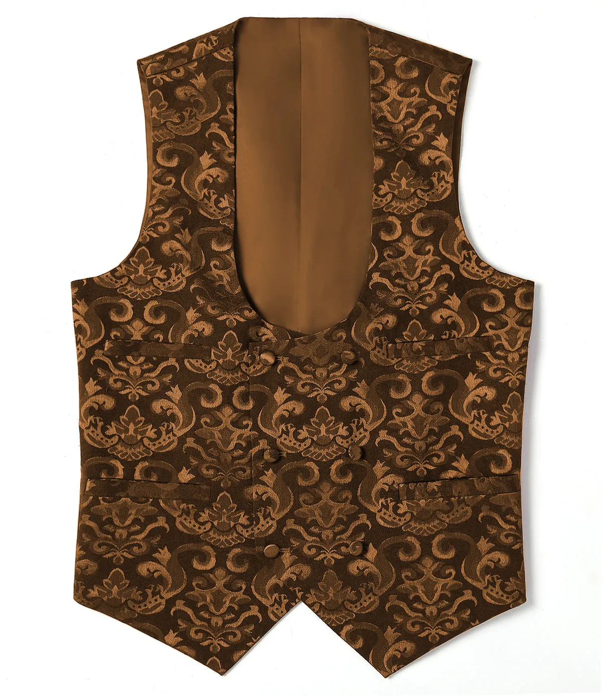 Fashion Men's Suit Vest Regular Fit Patterned U Neck Waistcoat