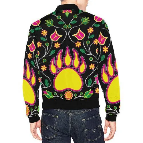 Floral Bearpaw Sunset and Yellow Bomber Jacket for Men