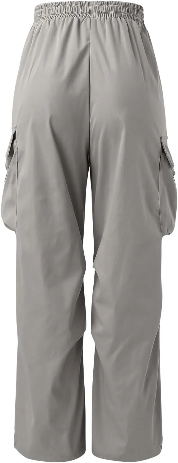 Fxbar Mens Casual Cargo Pants Workout Joggers Stretch Sweatpants Hiking Drawstring Tactical Pants with Multi Pockets