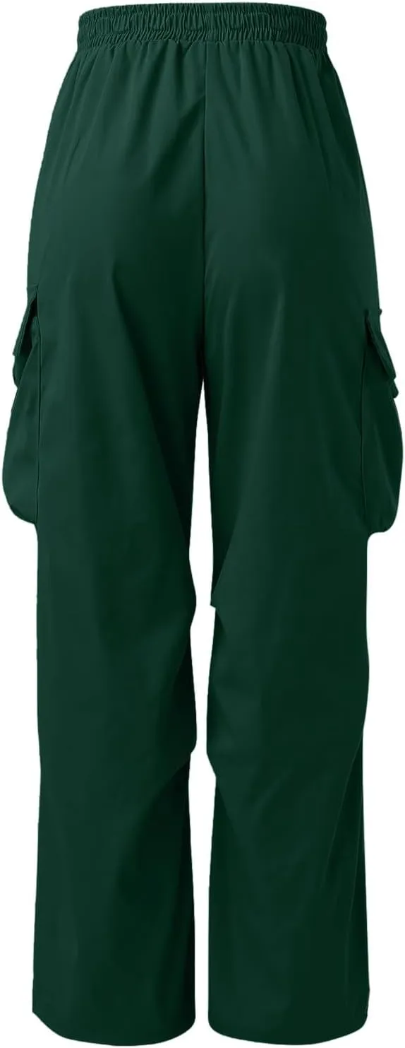 Fxbar Mens Casual Cargo Pants Workout Joggers Stretch Sweatpants Hiking Drawstring Tactical Pants with Multi Pockets