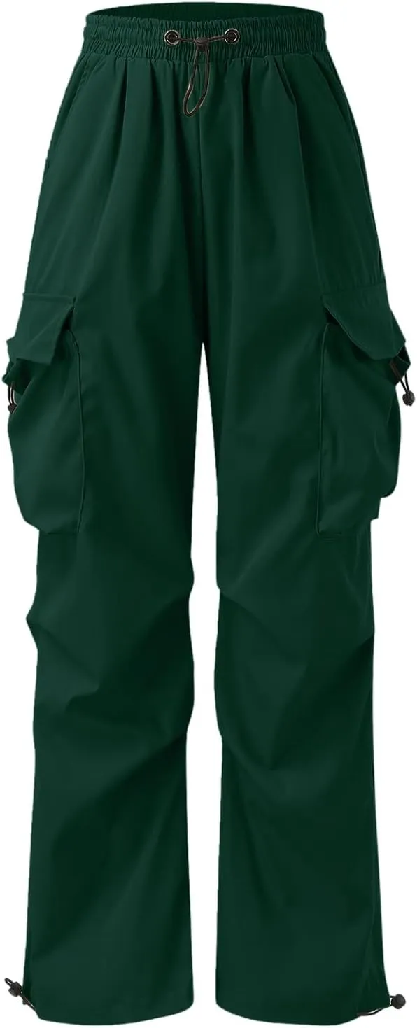 Fxbar Mens Casual Cargo Pants Workout Joggers Stretch Sweatpants Hiking Drawstring Tactical Pants with Multi Pockets