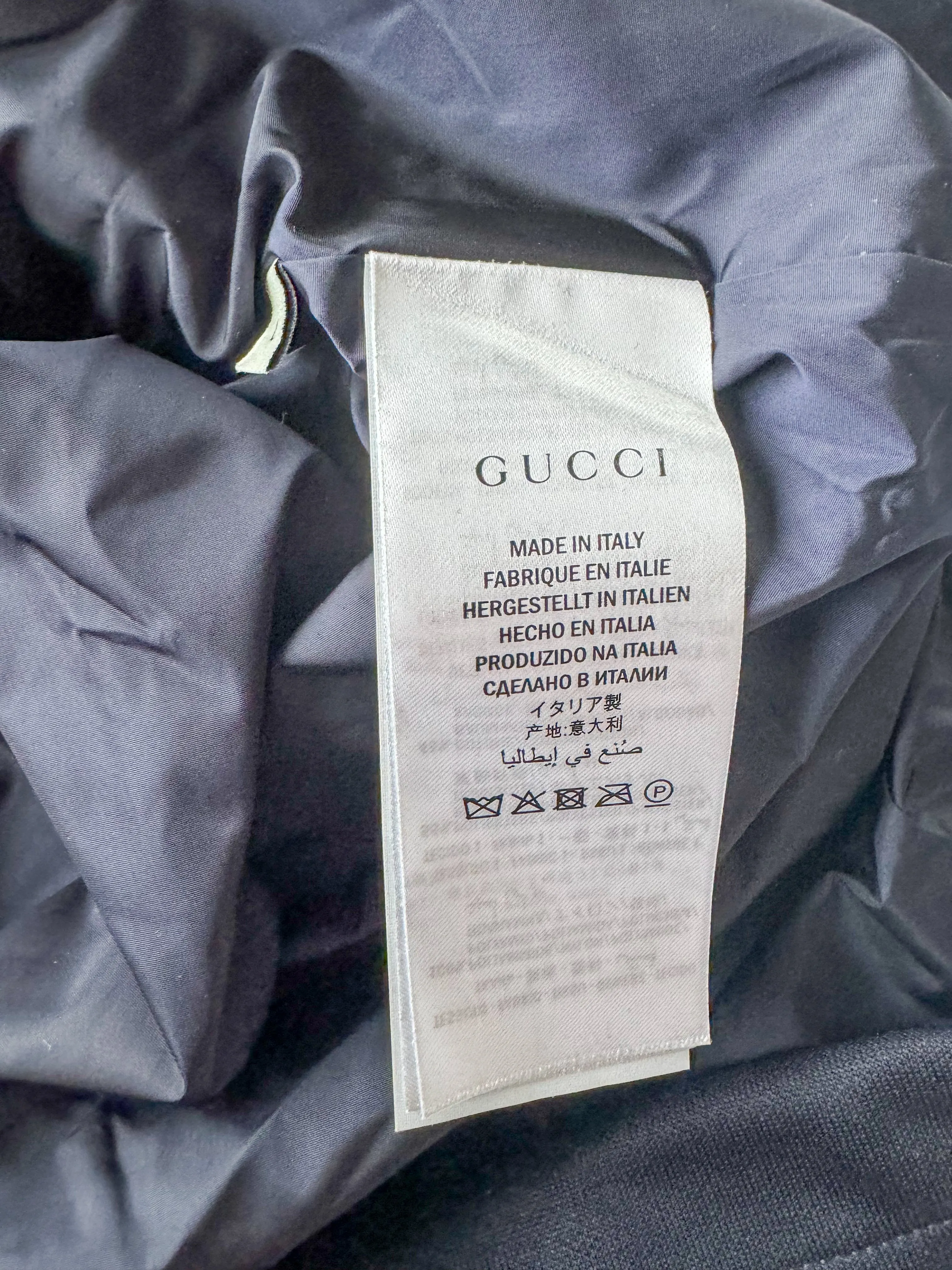 Gucci Beige GG Monogram Striped Windbreaker