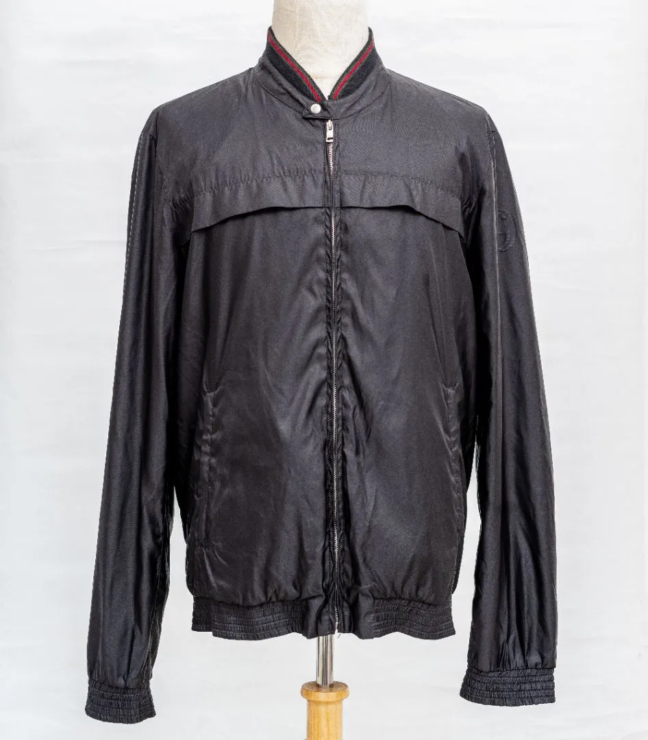 Gucci black zip up windbreaker