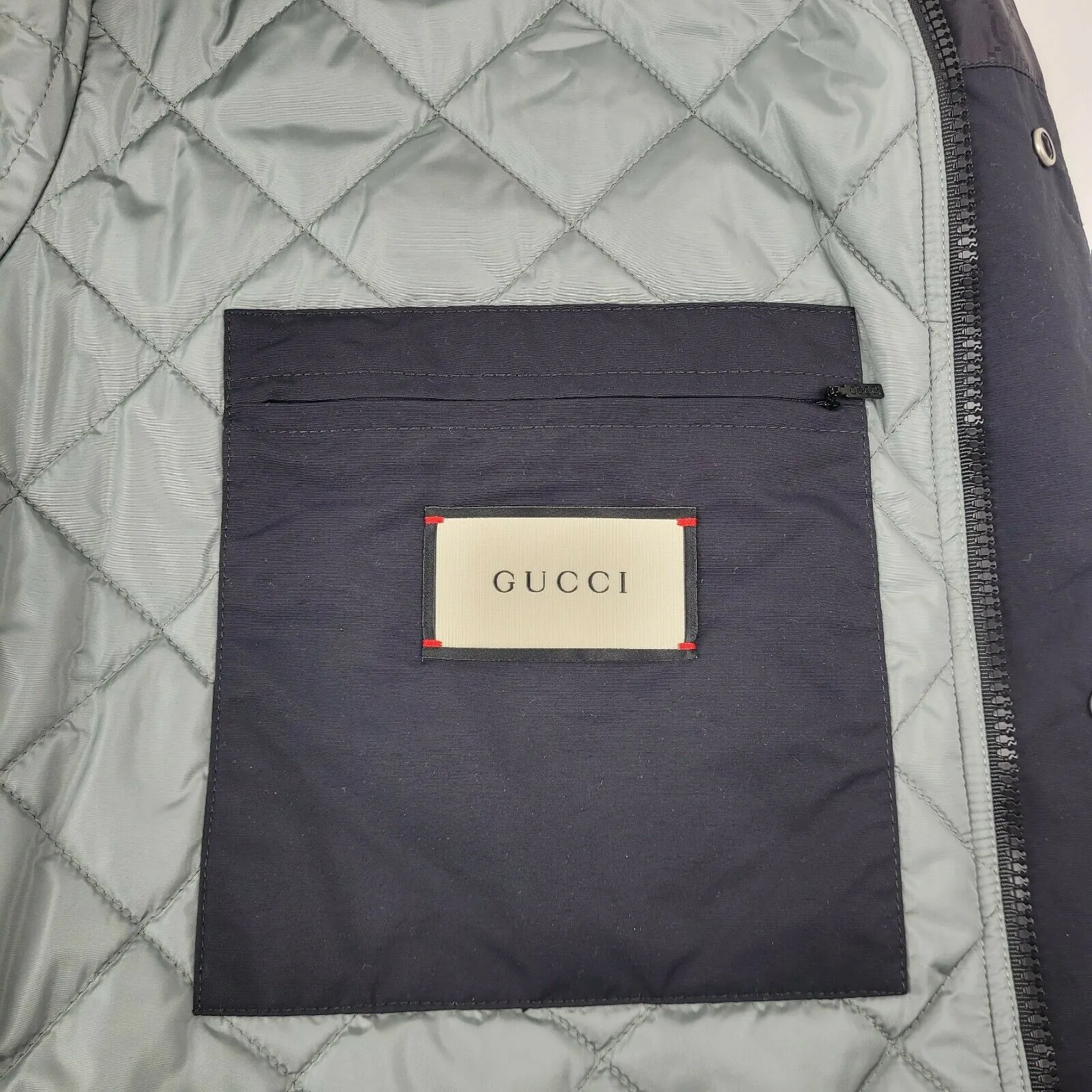 Gucci Men's Black GG Nylon Large Jacket