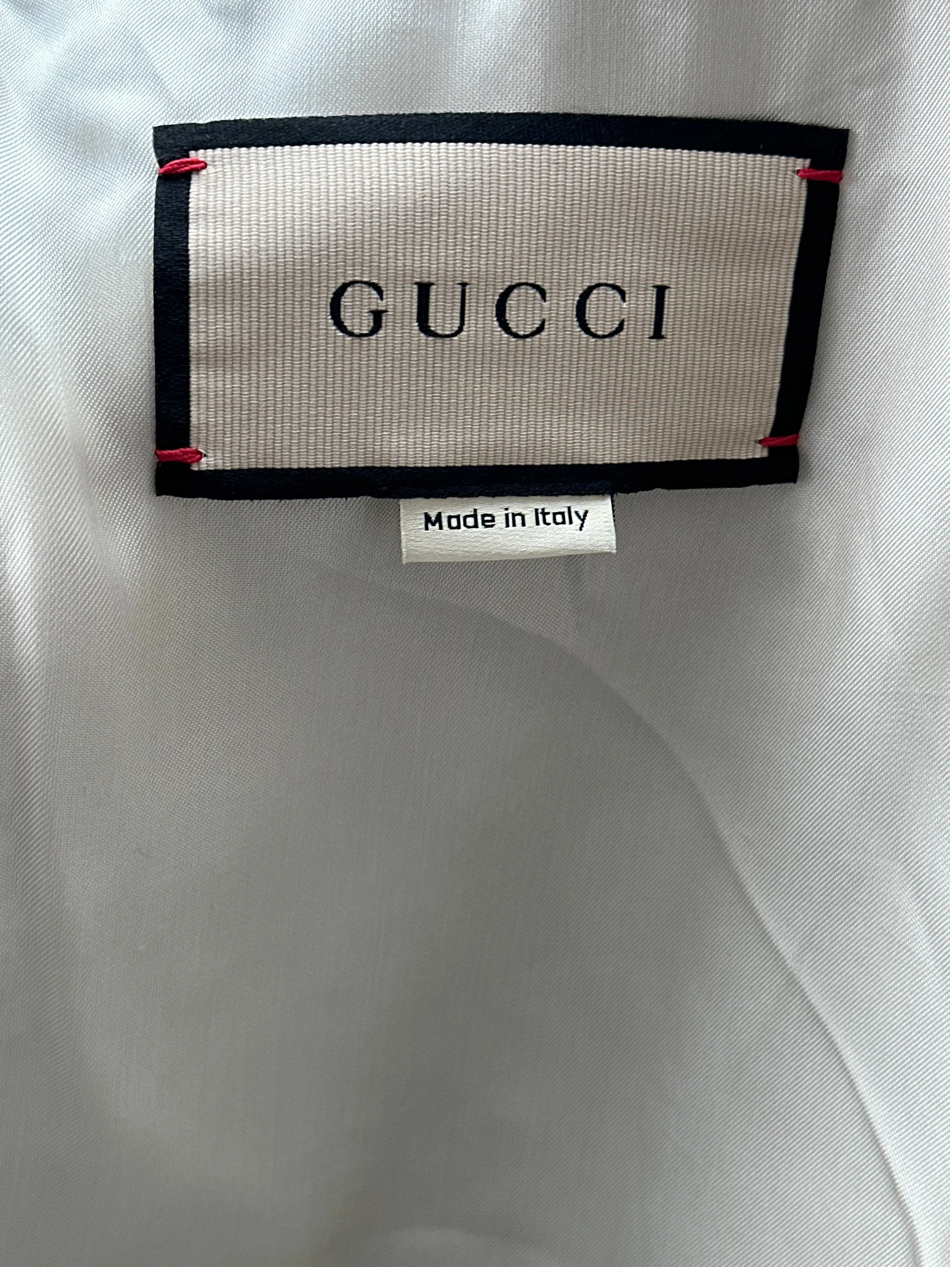 Gucci Navy & White GG Monogram Windbreaker