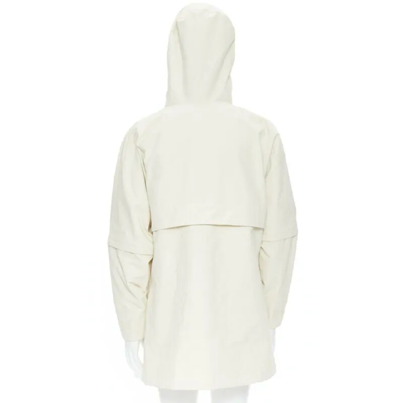 GUCCI NORTH FACE light beige nylon windbreaker anorak pullover jacket S