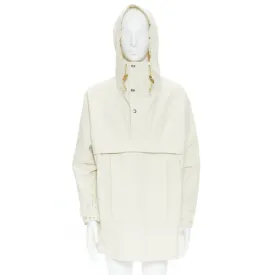 GUCCI NORTH FACE light beige nylon windbreaker anorak pullover jacket S