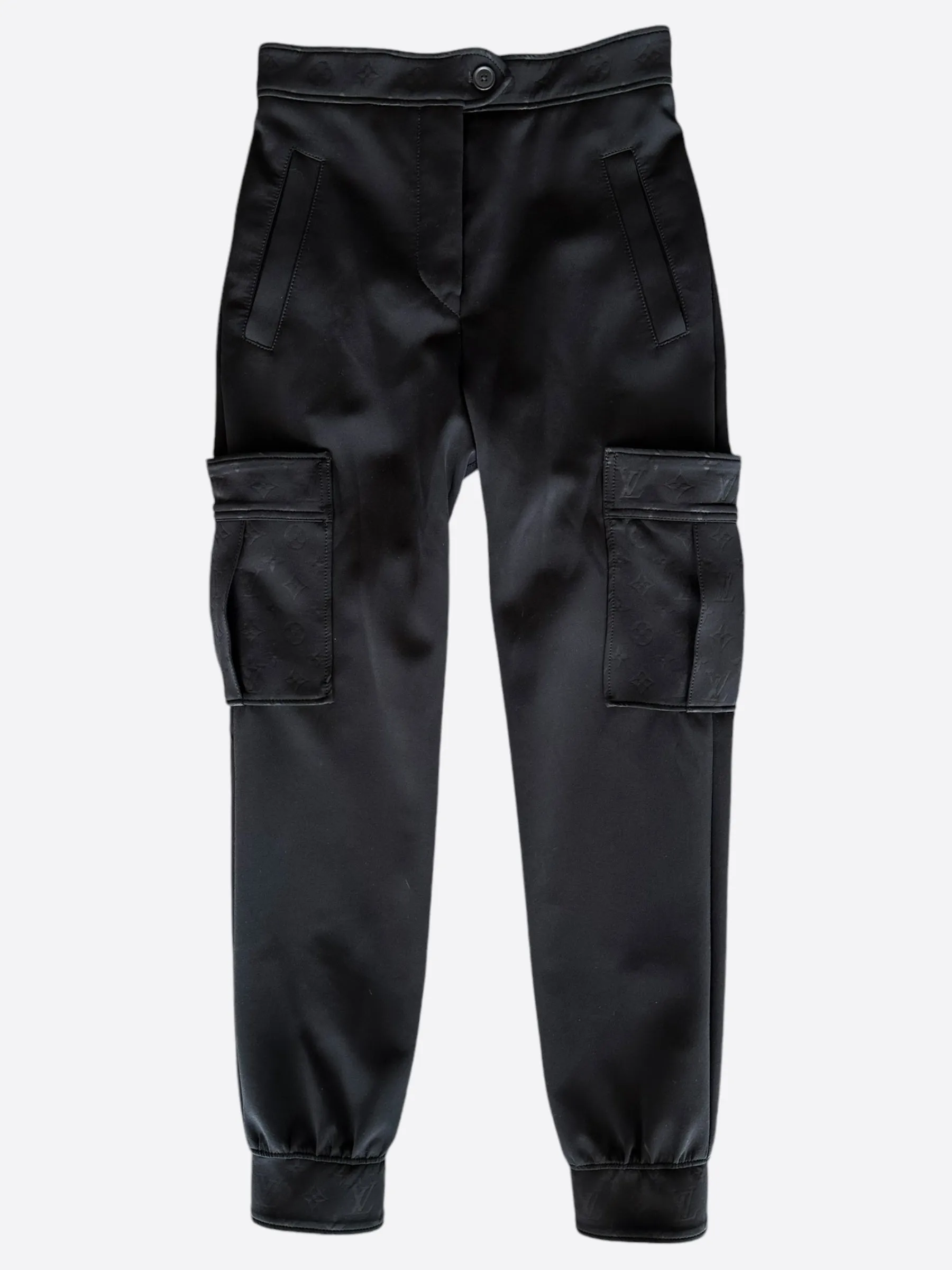 Louis Vuitton Black Monogram Women's Cargo Pants