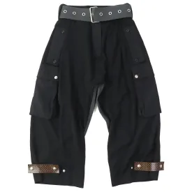 LOUIS VUITTON cargo pants Lyocell Black type 36