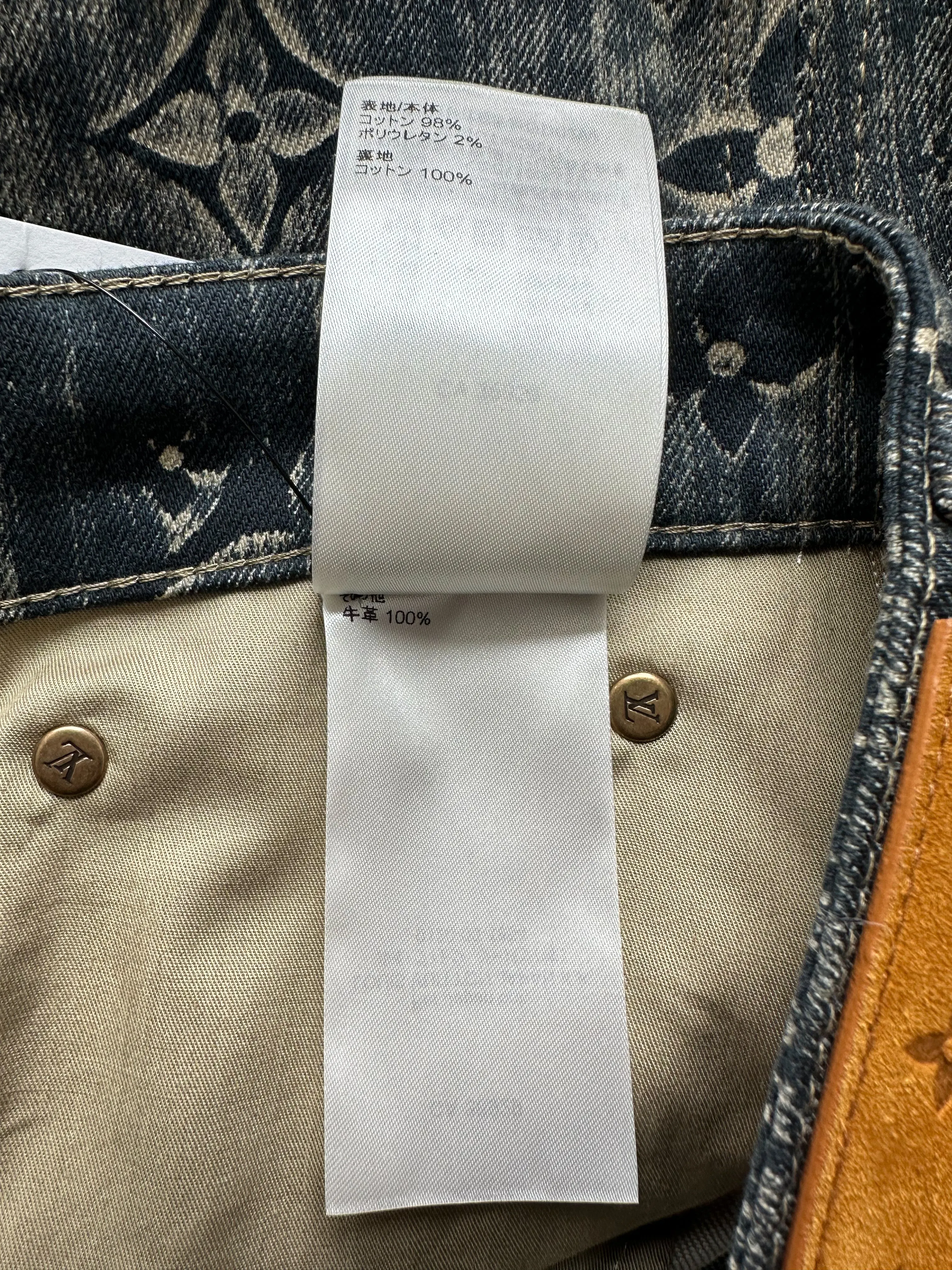 Louis Vuitton Dark Blue Monogram Cargo Pants