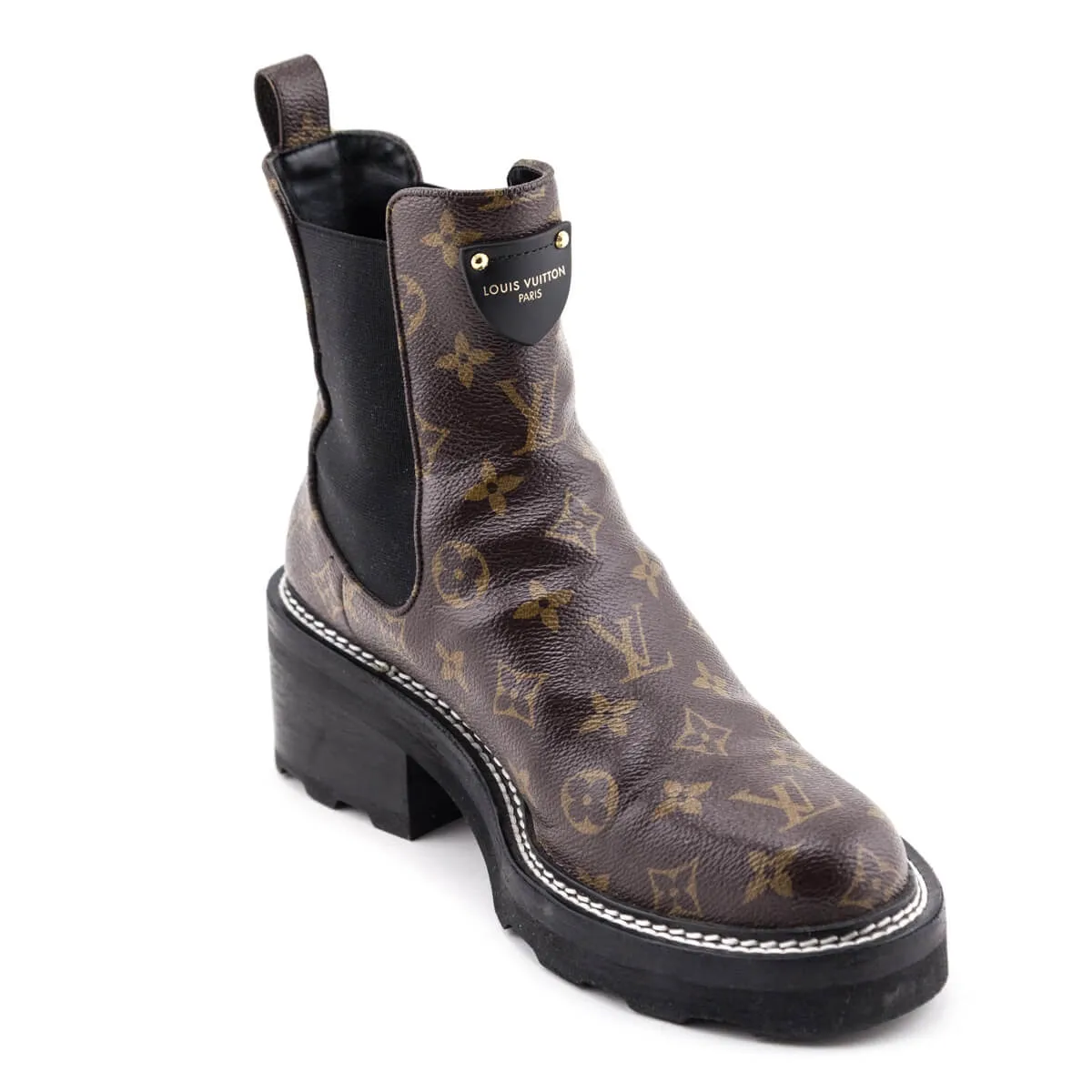 Louis Vuitton Monogram Beaubourg Ankle Boots Size US 11 | EU 41