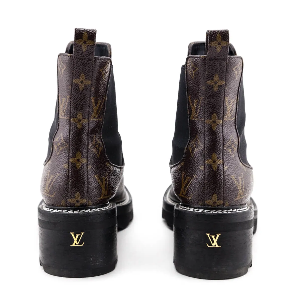 Louis Vuitton Monogram Beaubourg Ankle Boots Size US 11 | EU 41