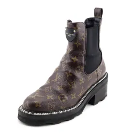 Louis Vuitton Monogram Beaubourg Ankle Boots Size US 11 | EU 41