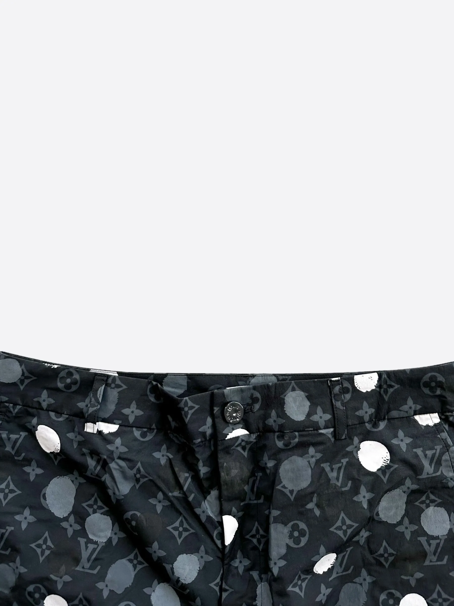 Louis Vuitton Yayoi Kusama Black Polka Dot Cargo Pants