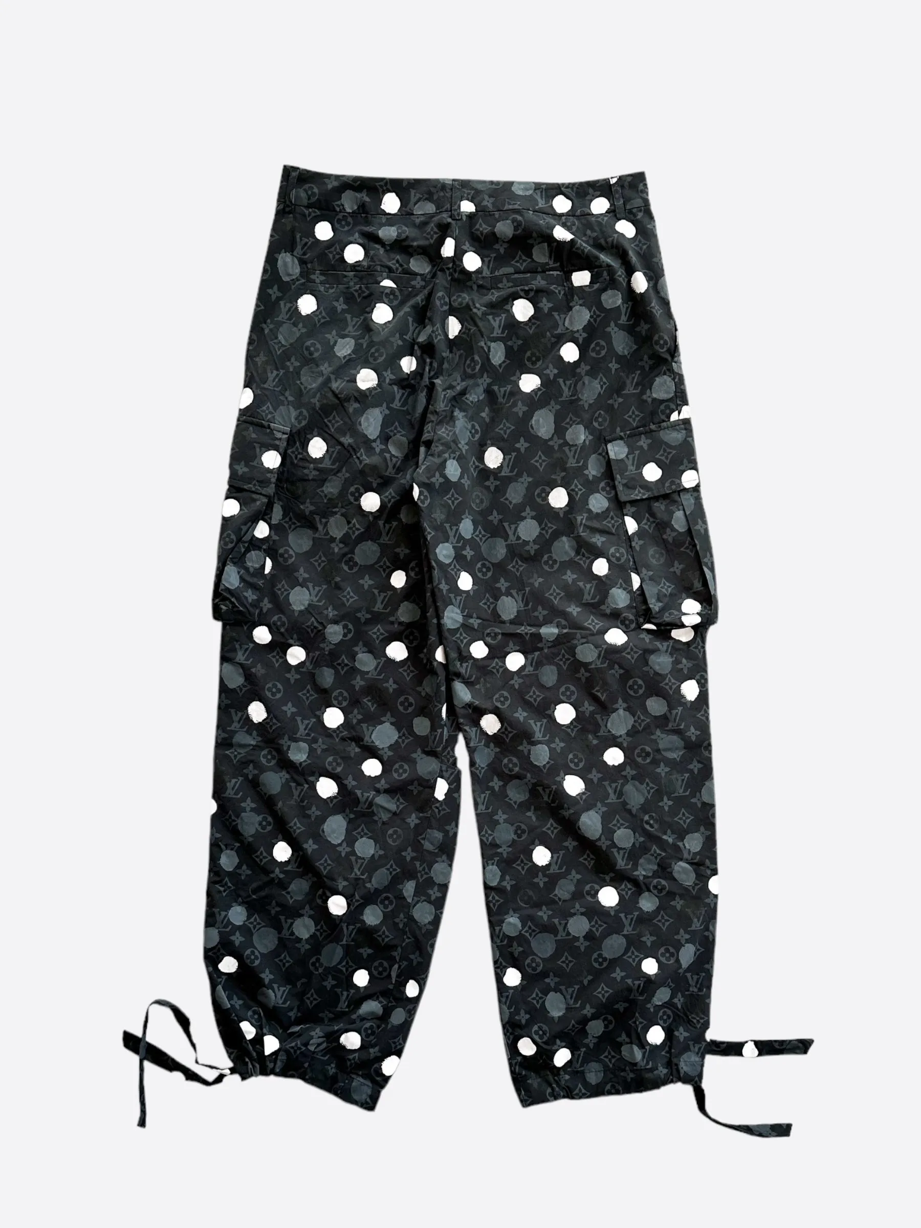 Louis Vuitton Yayoi Kusama Black Polka Dot Cargo Pants