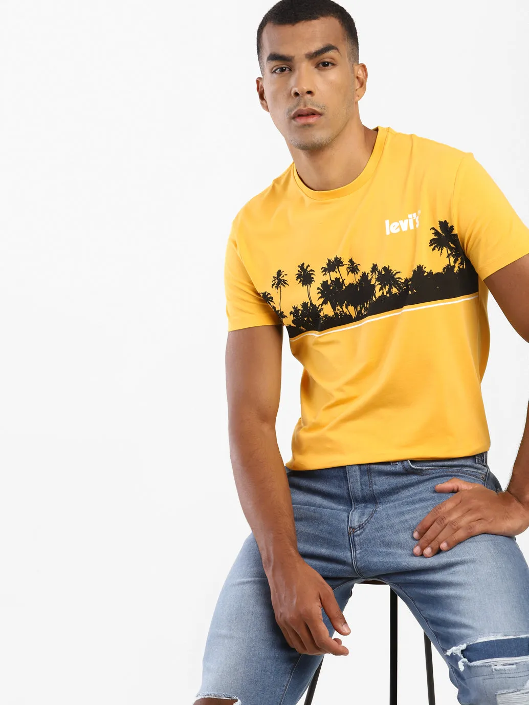 Men's Graphic Print Slim FitT-shirt