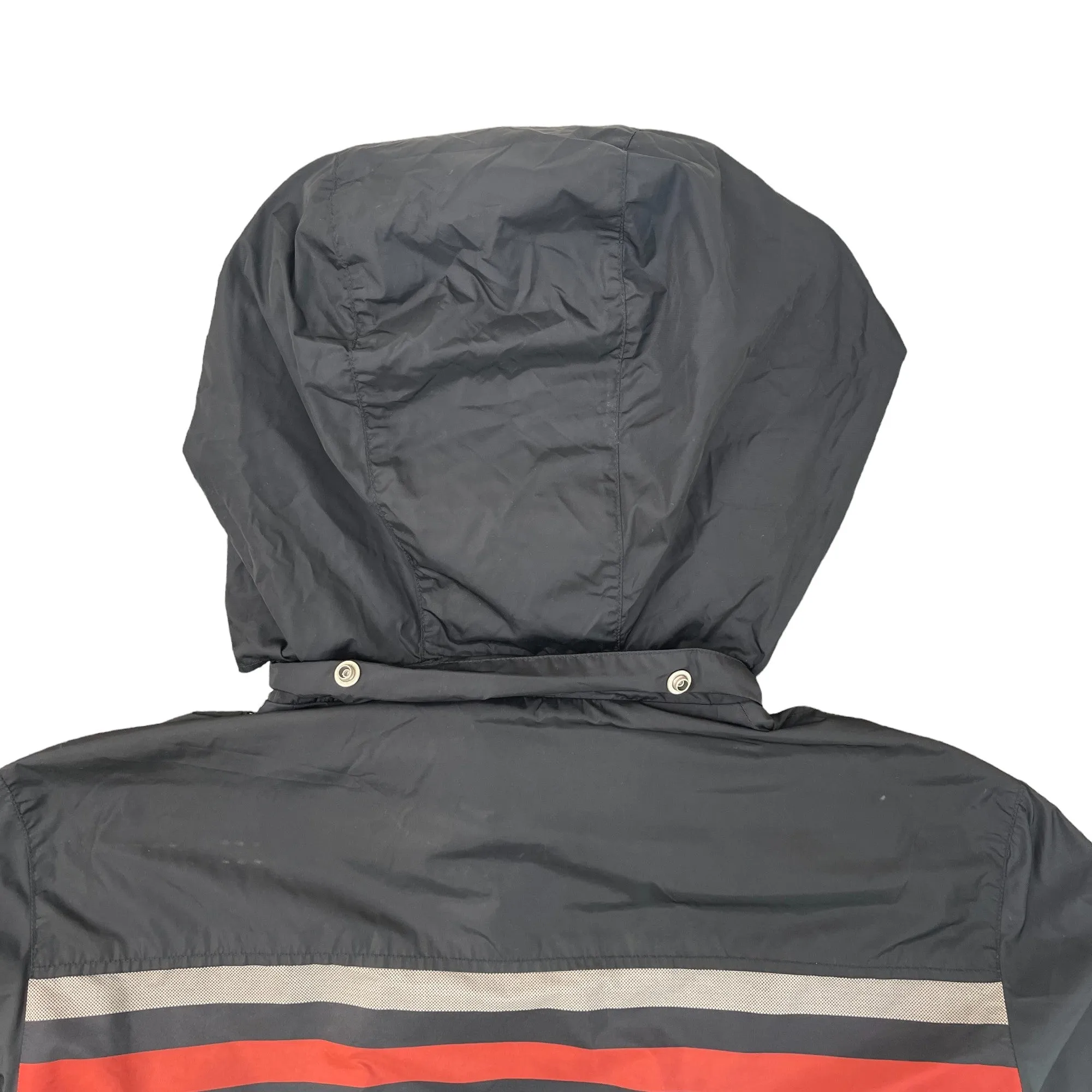Men's Stripe Track Windbreaker Navy Size IT 52 / XL