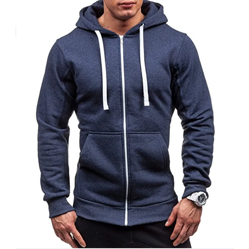 Men's  Zipper  Sweatshirt
