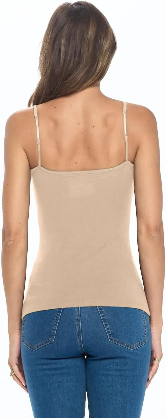 Natural Uniforms Women's Camisole Tank Top-Breathable Cotton Stretch