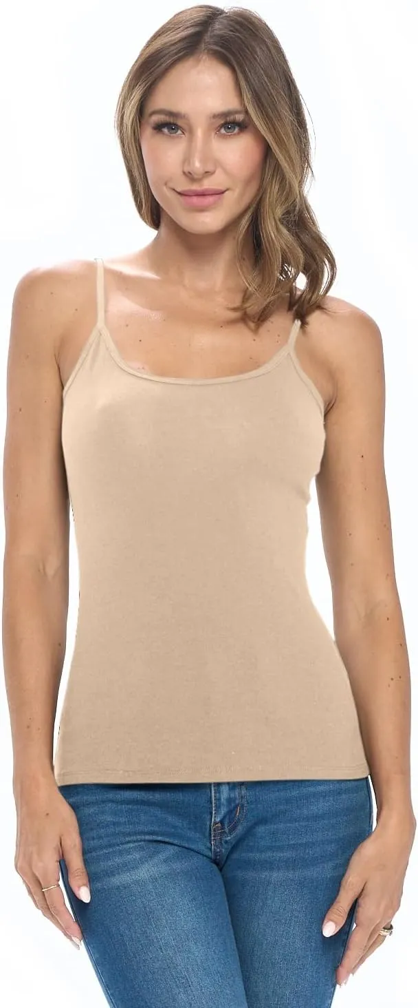 Natural Uniforms Women's Camisole Tank Top-Breathable Cotton Stretch