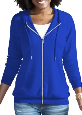 Nimsruc Zip Up Hoodies For Women Long Sleeve Casual