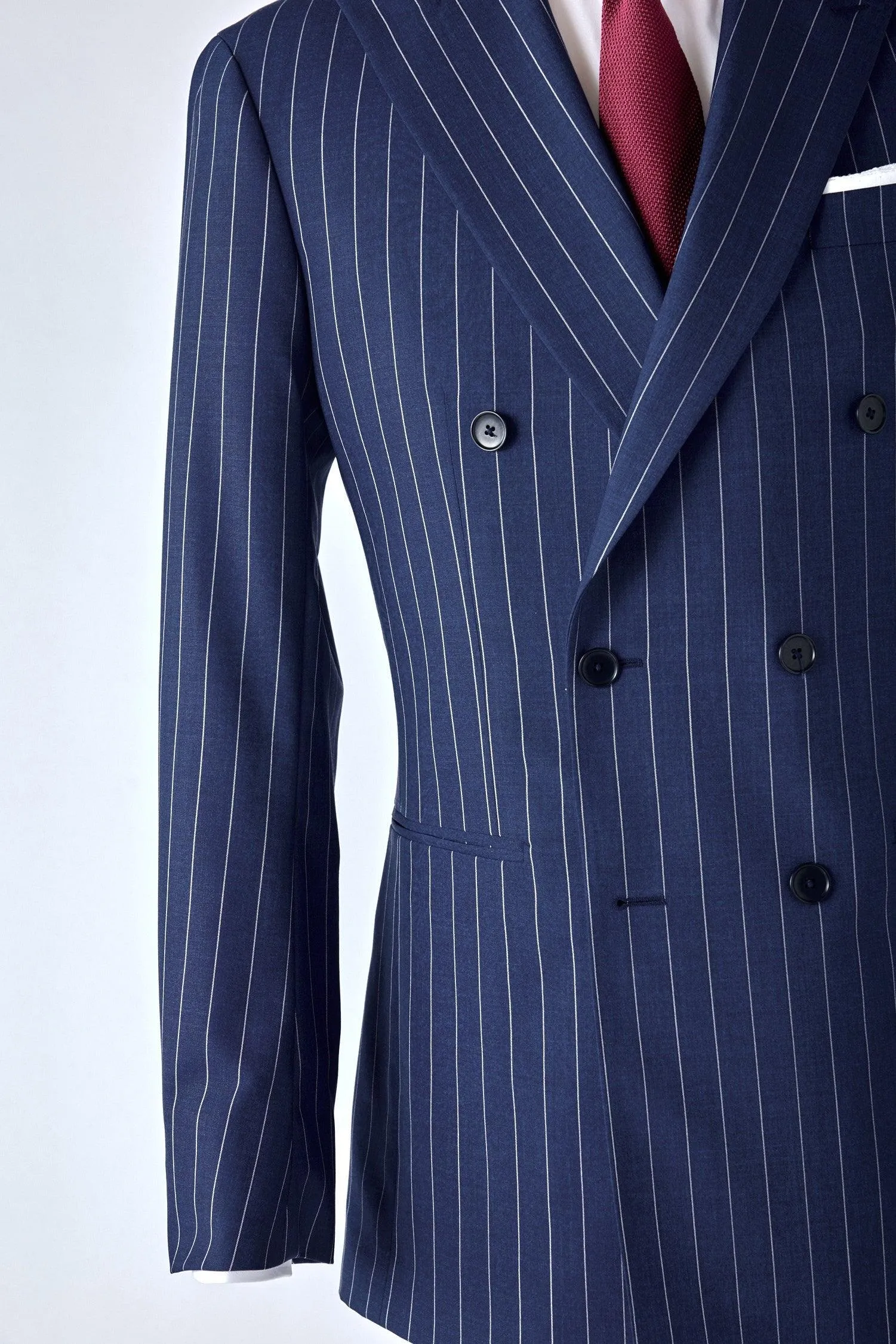 No. 2 Navy Pinstripe Double-Breasted Suit