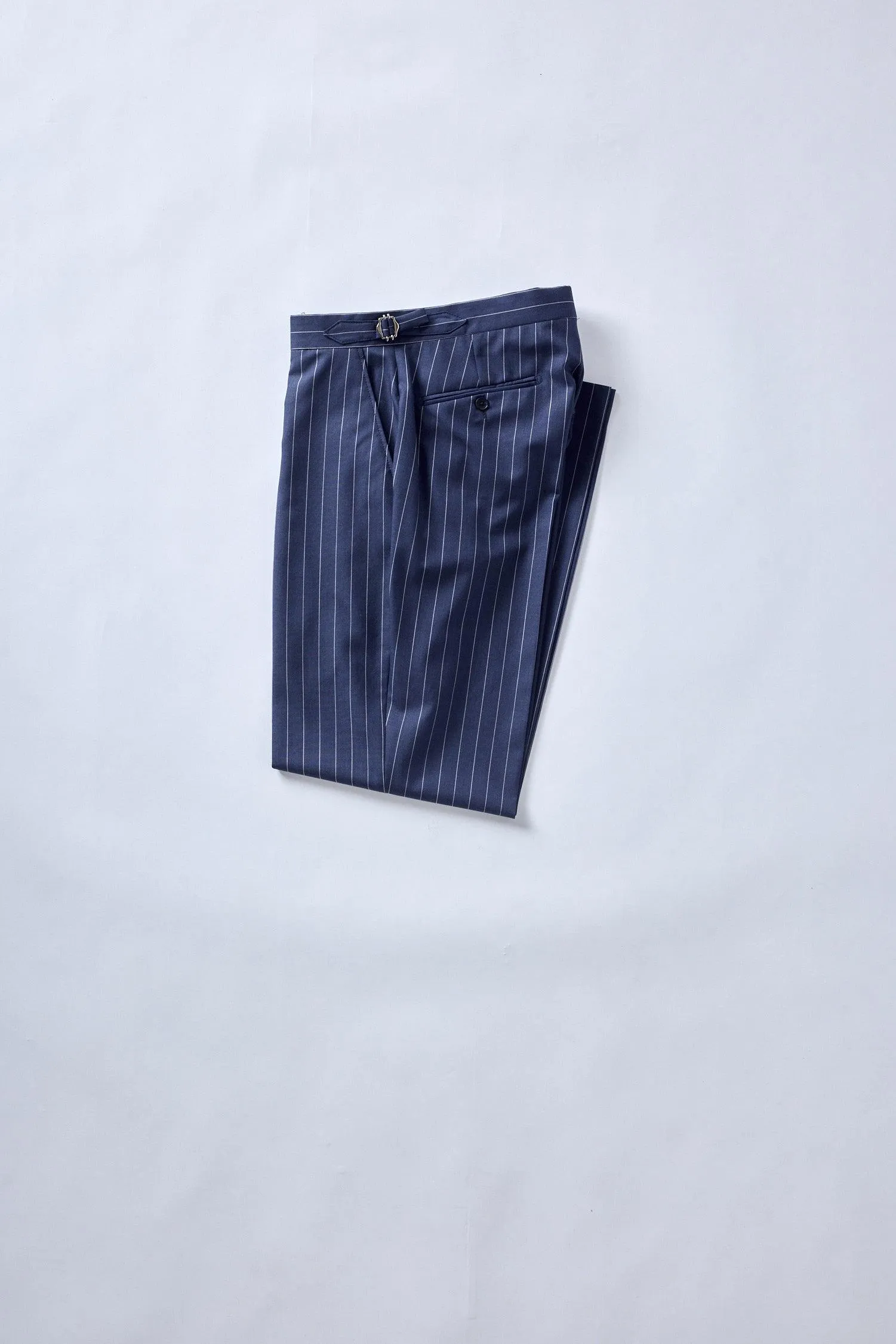 No. 2 Navy Pinstripe Double-Breasted Suit