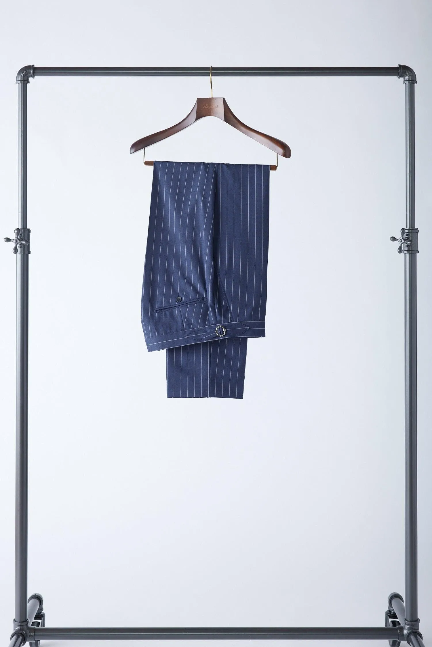 No. 2 Navy Pinstripe Double-Breasted Suit