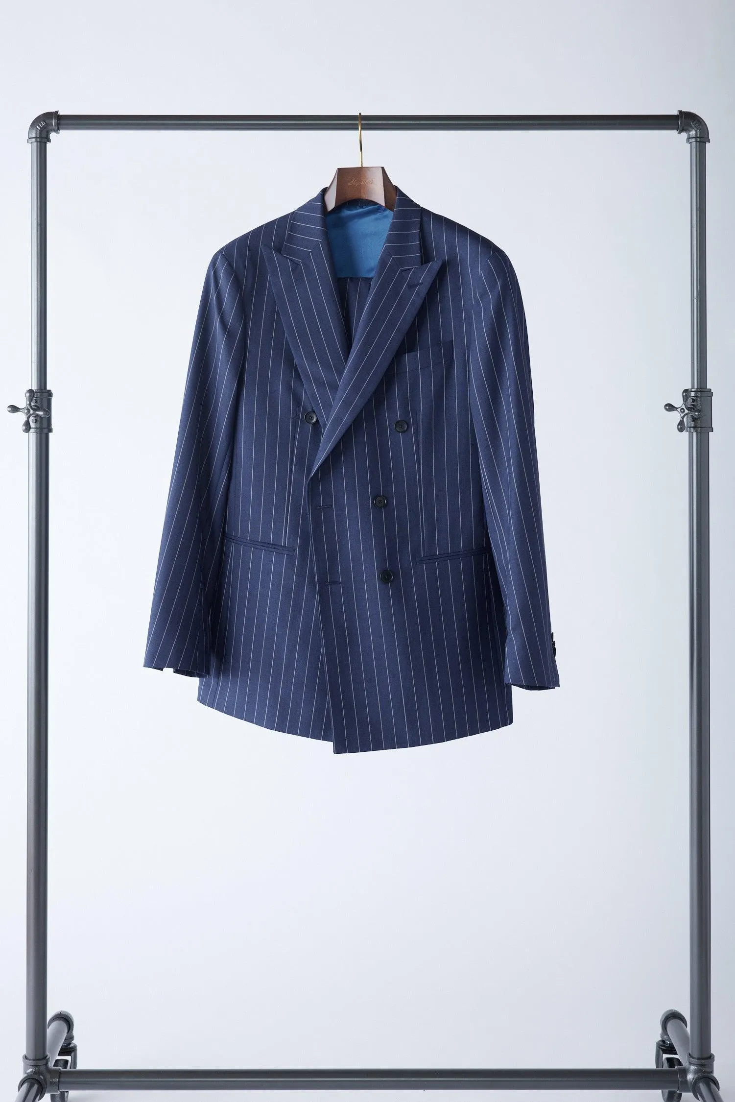 No. 2 Navy Pinstripe Double-Breasted Suit