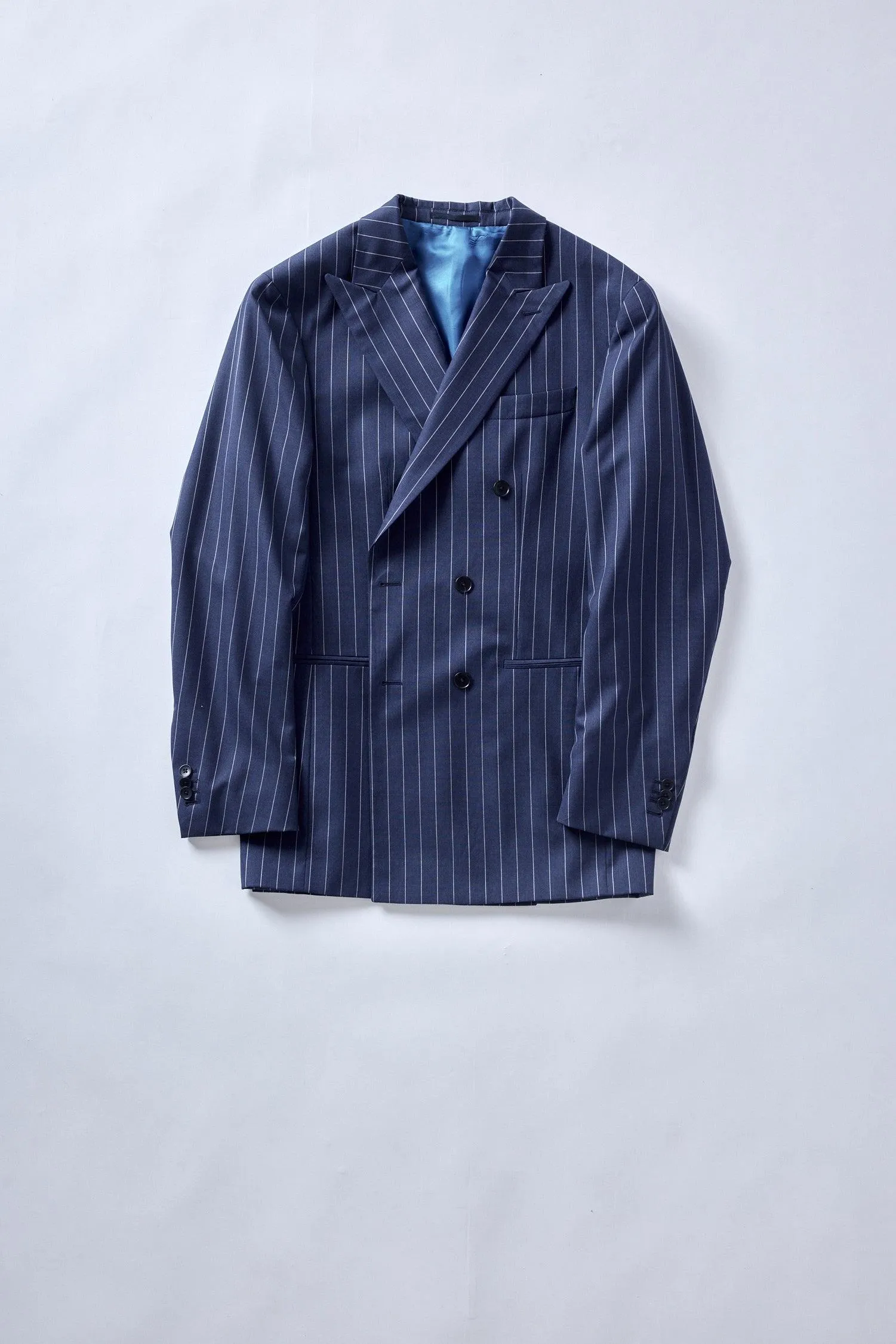 No. 2 Navy Pinstripe Double-Breasted Suit