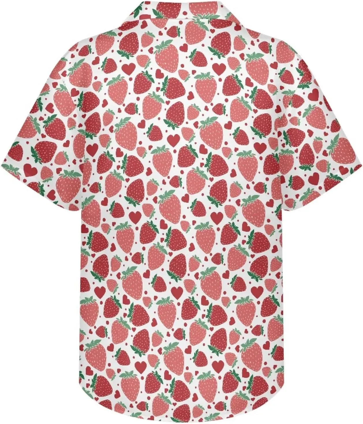 PinUp Angel Men's Short Sleeve Hawaiian Shirt Tropical Print Casual Button Down Aloha Shirt for Holiday Travel
