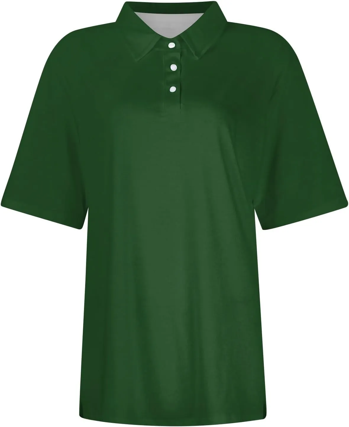 Polo Shirts for Women,Button Down V Neck Summer Tops Short Sleeve Dressy Casual Collared T Shirts Business Blouses