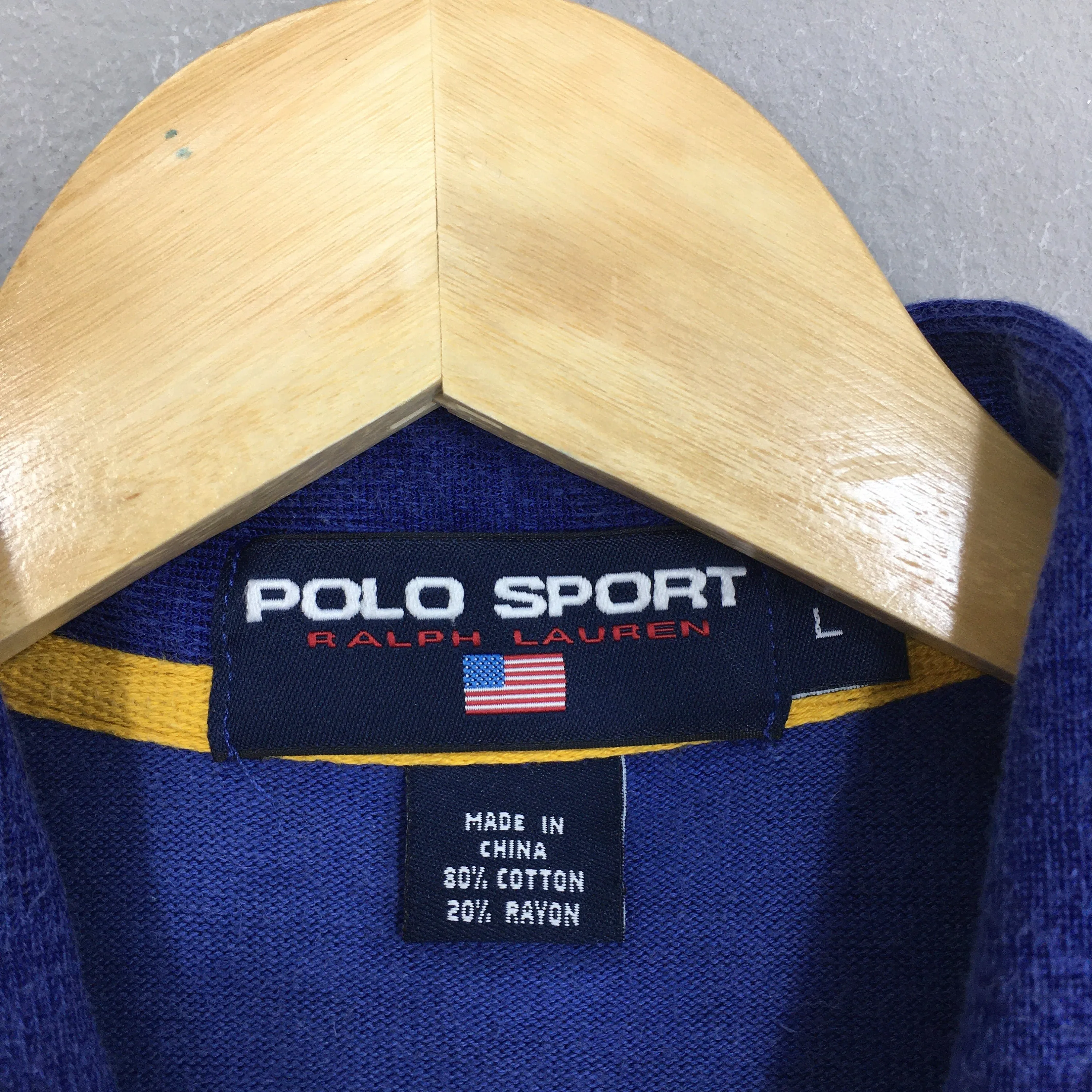 Polo Sport Spell Out Button Up Shirt Large