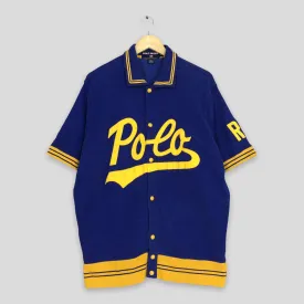 Polo Sport Spell Out Button Up Shirt Large